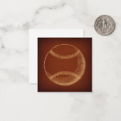 Vintage Baseball-Sportart Mitteilungskarte (Vorderseite/Rückseite Beispiel)