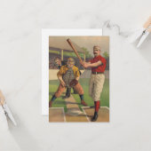 Vintage Baseball-Sportkarte Karte (Vorderseite/Rückseite Beispiel)