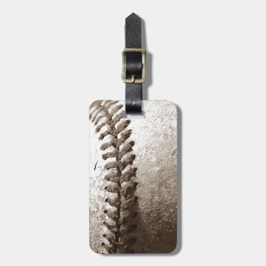 Vintage Baseball-Tags für Gepäck Gepäckanhänger (Vorderseite vertikal)
