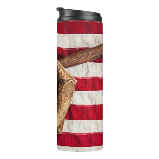 Vintage Baseball Thermosbecher (Nach rechts gedreht)