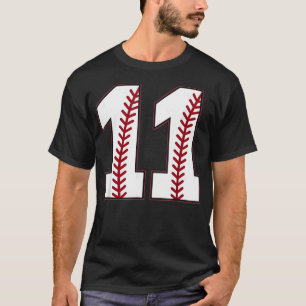 Vintage-Baseball-Trikot Nummer 11 Retro-Sport T-Shirt
