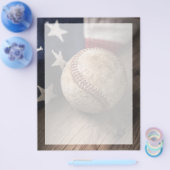 Vintage Baseball und Flagge Flyer (Einzeln)