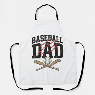 Vintage-Baseball-Vater-Engraving-Shirt De Schürze