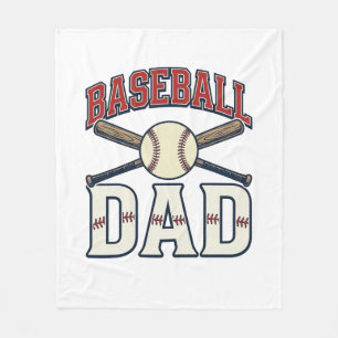 Vintage Baseball-Vater-Shirt-Design_1 Fleecedecke