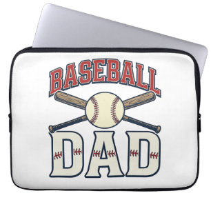 Vintage Baseball-Vater-Shirt-Design_1 Laptopschutzhülle