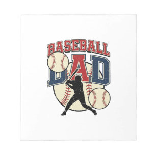 Vintage-Baseball-Vater-Shirt-Design_1 Notizblock