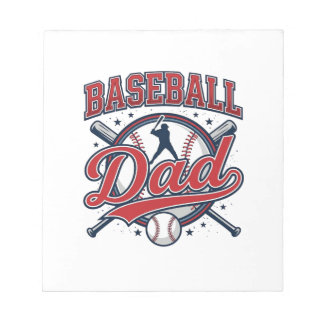 Vintage-Baseball-Vater-Shirt-Design_1 Notizblock