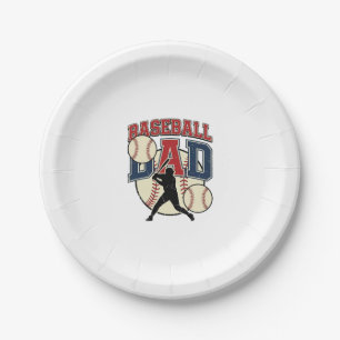 Vintage-Baseball-Vater-Shirt-Design_1 Pappteller