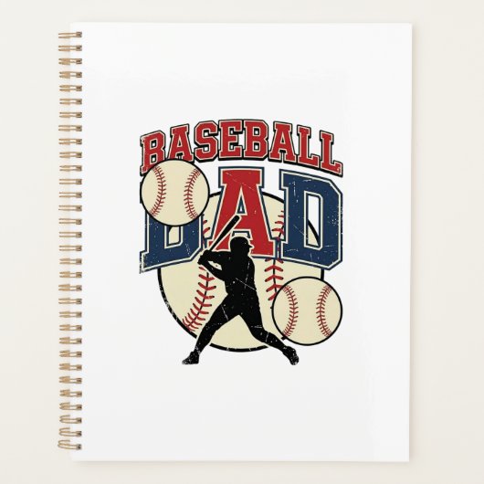 Vintage-Baseball-Vater-Shirt-Design_1 Planer (Vorderseite)