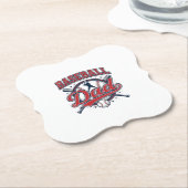 Vintage-Baseball-Vater-Shirt-Design_1 Untersetzer (angewinkelt)