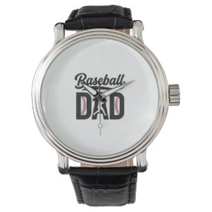 Vintage Baseball-Vater-T-Shirt-Design_1 Armbanduhr