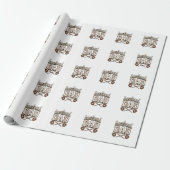 Vintage Baseball Vater Tag des Vaters Geschenkpapier (Ungerollt)