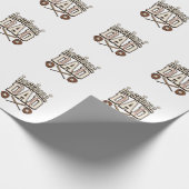 Vintage Baseball Vater Tag des Vaters Geschenkpapier (Ecke)