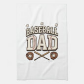Vintage Baseball Vater Tag des Vaters Geschirrtuch (Vertikal)