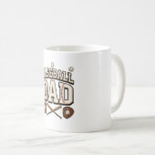 Vintage Baseball Vater Tag des Vaters Kaffeetasse (VorderseiteRechts)