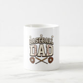 Vintage Baseball Vater Tag des Vaters Kaffeetasse (Mittel)
