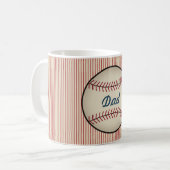 Vintage Baseball-Vater-Tasse Kaffeetasse (Vorderseite Links)