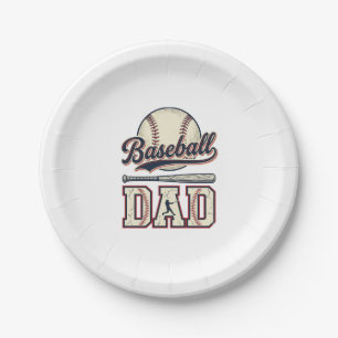 Vintage-Baseball-Vater-Vektor-Shirt-Design_1 Pappteller