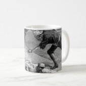 Vintage-Baseball von Thure De Thulstrup, 1885 Kaffeetasse (VorderseiteRechts)