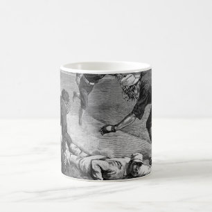 Vintage-Baseball von Thure De Thulstrup, 1885 Kaffeetasse