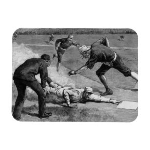 Vintage-Baseball von Thure De Thulstrup, 1885 Magnet