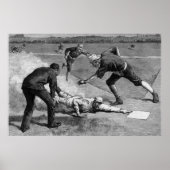 Vintage-Baseball von Thure De Thulstrup, 1885 Poster (Vorne)