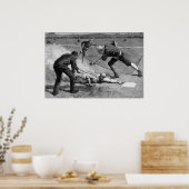 Vintage-Baseball von Thure De Thulstrup, 1885 Poster (Küche)