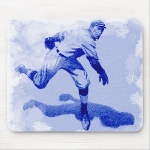 Vintage-Baseball-Werfer-Mauspad Mousepad