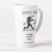 Vintage Baseball-Zuhause ausführen Personalisiert Milchtasse (Rechte Ecke)