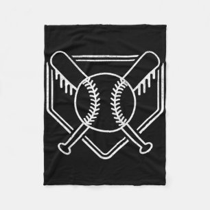 Vintage Baseball-Zuhause-Plattenboys Baseball-Base Fleecedecke