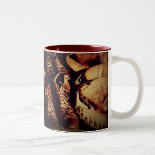 Vintage Baseballausrüstung 11 oz 2-Tone m Zweifarbige Tasse