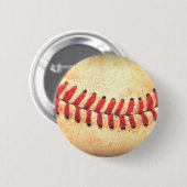 Vintage-Baseballball Button (Vorne & Hinten)
