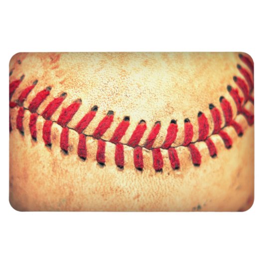 Vintage-Baseballball Magnet (Horizontal)