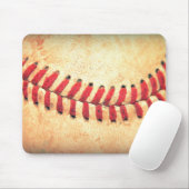 Vintage-Baseballball Mousepad (Mit Mouse)