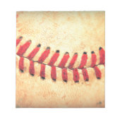Vintage-Baseballball Notizblock (Vorderseite)