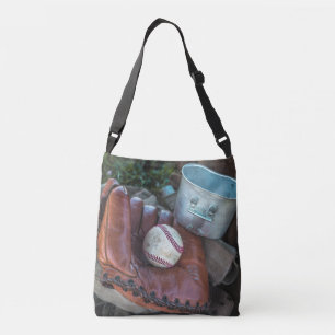 Vintage-Baseballhandschuh und Ball Baseballhandsch Tragetaschen Mit Langen Trägern