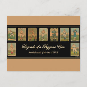 Vintage Baseballkarte Antikes Poster Postkarte