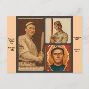 Vintage-Baseballkarten der Chicago White Sox Postkarte