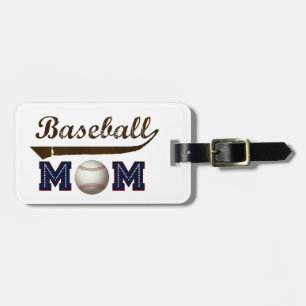 Vintage Baseballmutter Gepäckanhänger