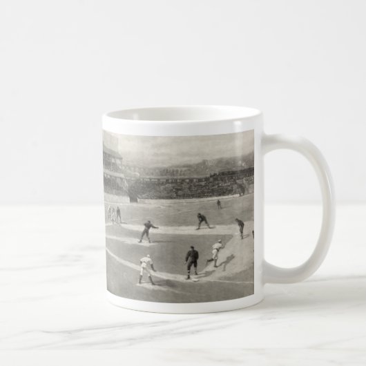 Vintage Baseballspiel Kaffeetasse (Rechts)