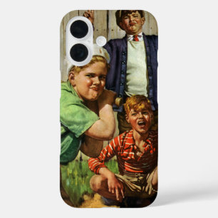 Vintage-Baseballspiel, Kinder Jungen Sportler iPhone 16 Hülle