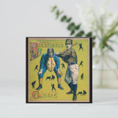 Vintage Baseballspieler beim Zuhause-Spiel (Stehend Vorderseite)