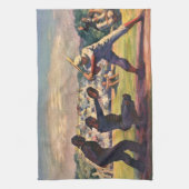 Vintage Baseballspieler Geschirrtuch (Vertikal)