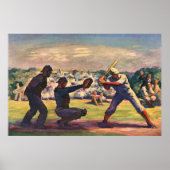 Vintage Baseballspieler Poster (Vorne)