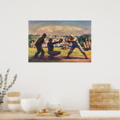 Vintage Baseballspieler Poster (Küche)