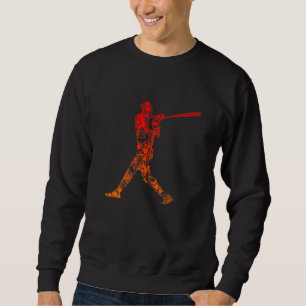 Vintage Baseballspieler Schlagmann Jugend Männer J Sweatshirt