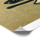 Vintage Baseballspieler, Stilkunst Poster (Ecke)