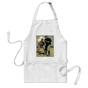 Vintage Baseballspieler, Stilkunst Schürze