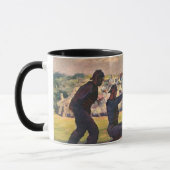 Vintage Baseballspieler Tasse (Links)