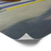 Vintage Baseballspieler und Polizeiwache Poster (Ecke)